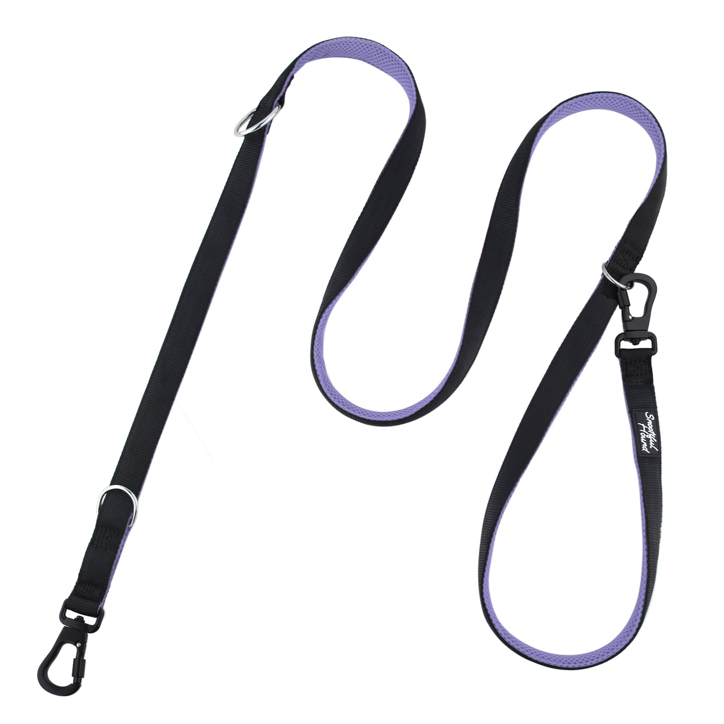 Secure Double Ended Dog Lead With Carabiner Locking Clips - Ideal for Training