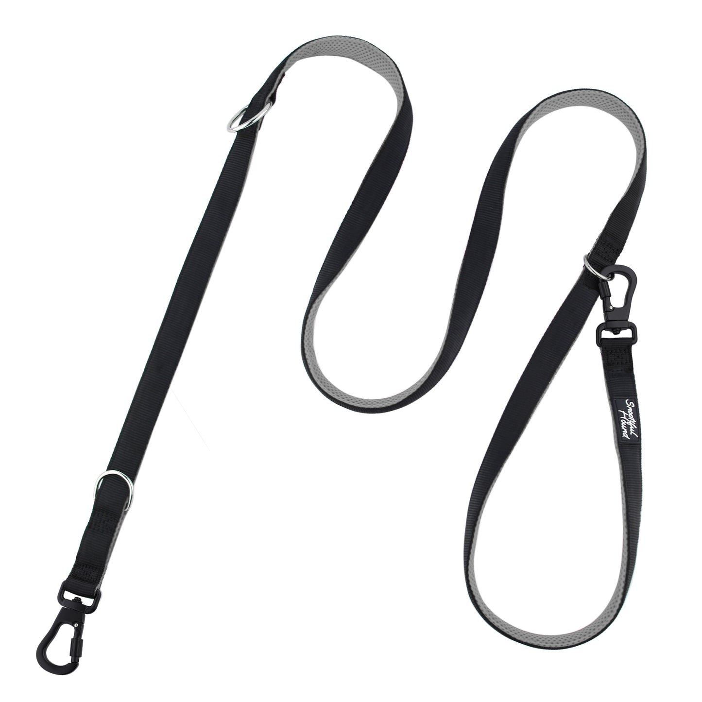 Secure Double Ended Dog Lead With Carabiner Locking Clips - Ideal for Training