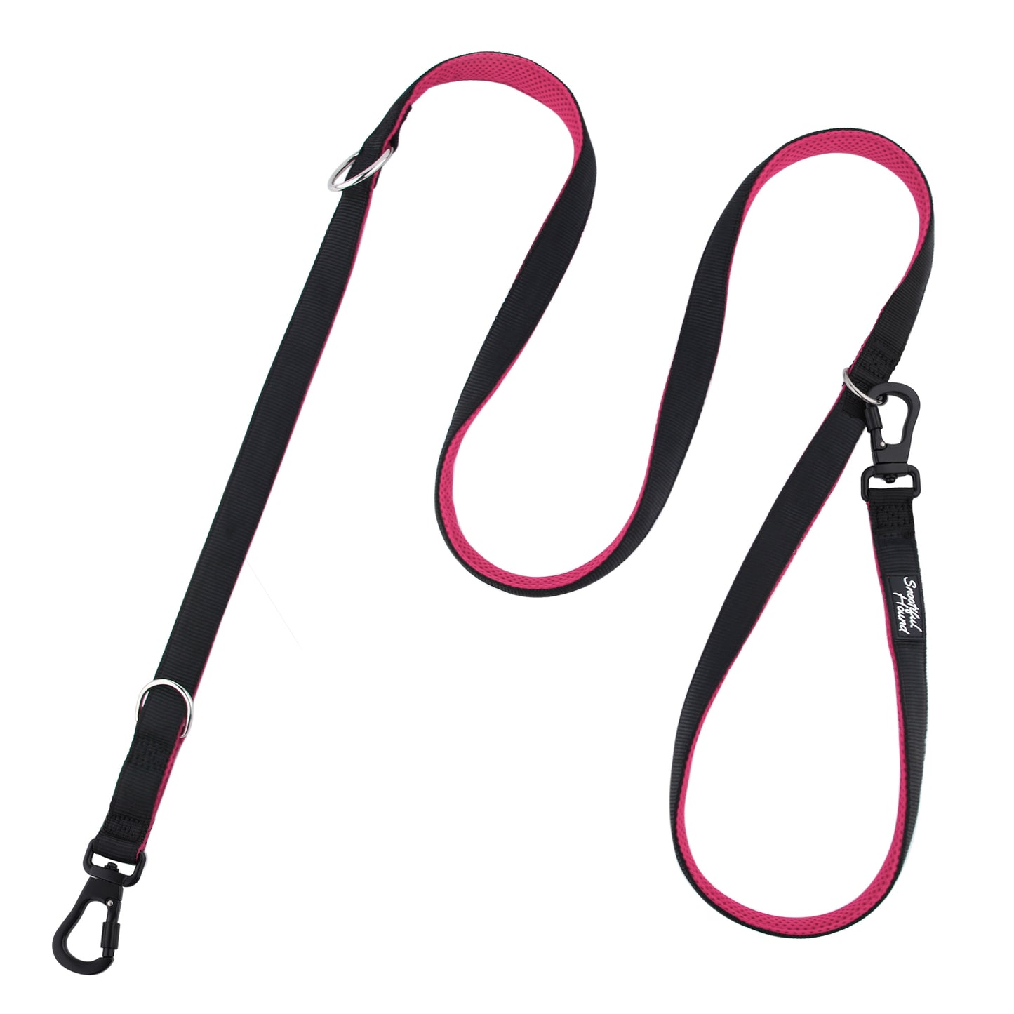 Secure Double Ended Dog Lead With Carabiner Locking Clips - Ideal for Training