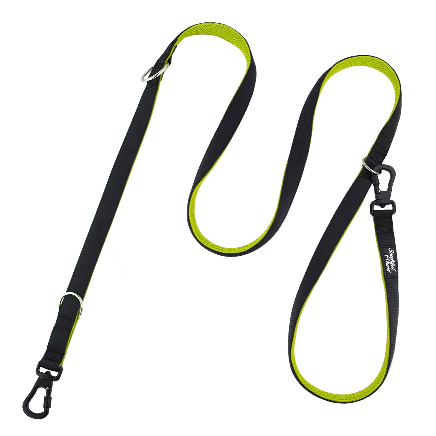 Secure Double Ended Dog Lead With Carabiner Locking Clips - Ideal for Training
