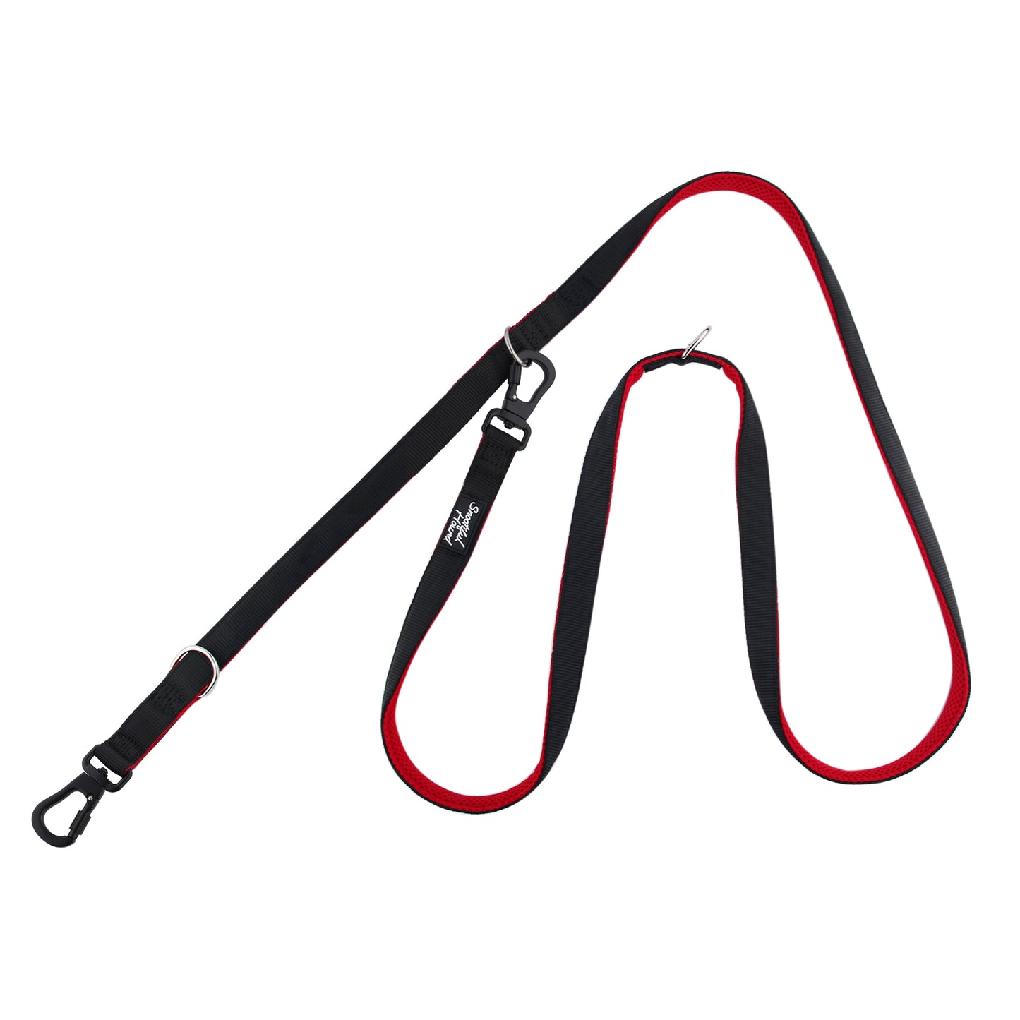 Secure Double Ended Dog Lead With Carabiner Locking Clips - Ideal for Training
