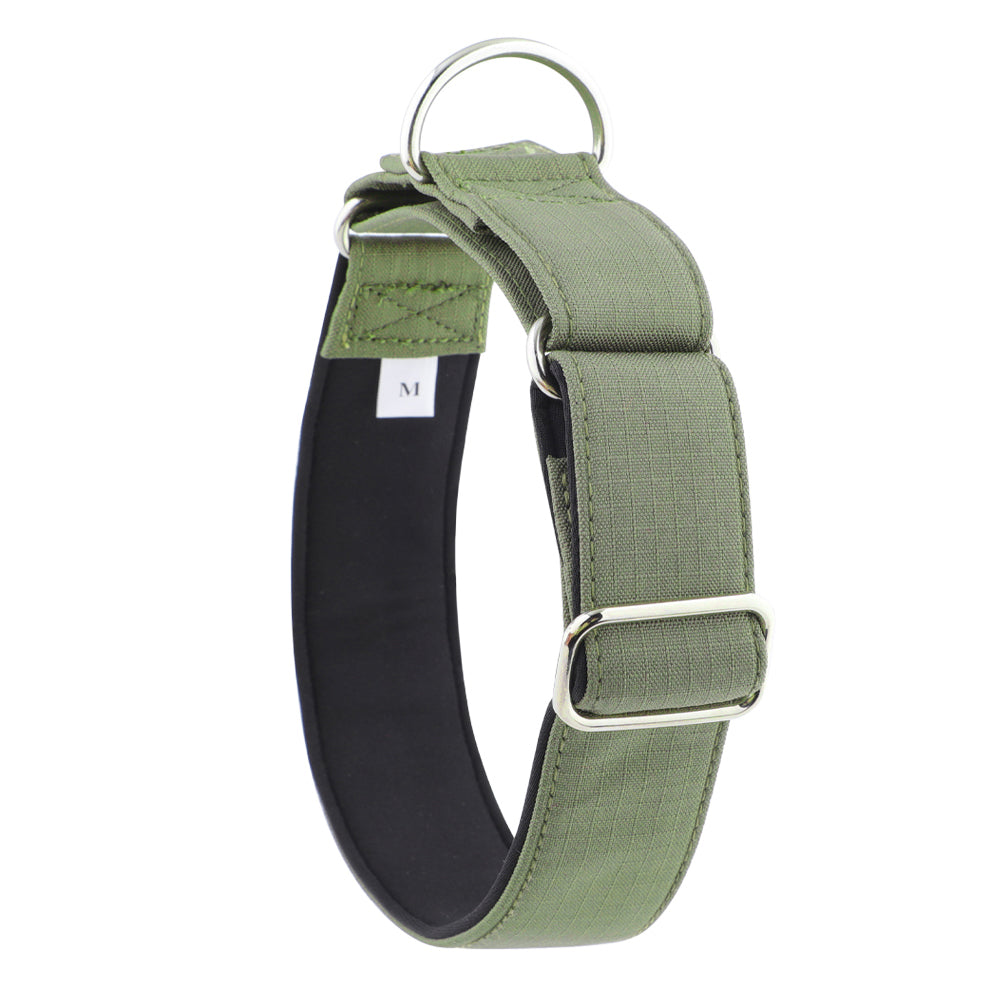 Martingale Collar - Olive Green | Whippets & Greyhounds | Padded