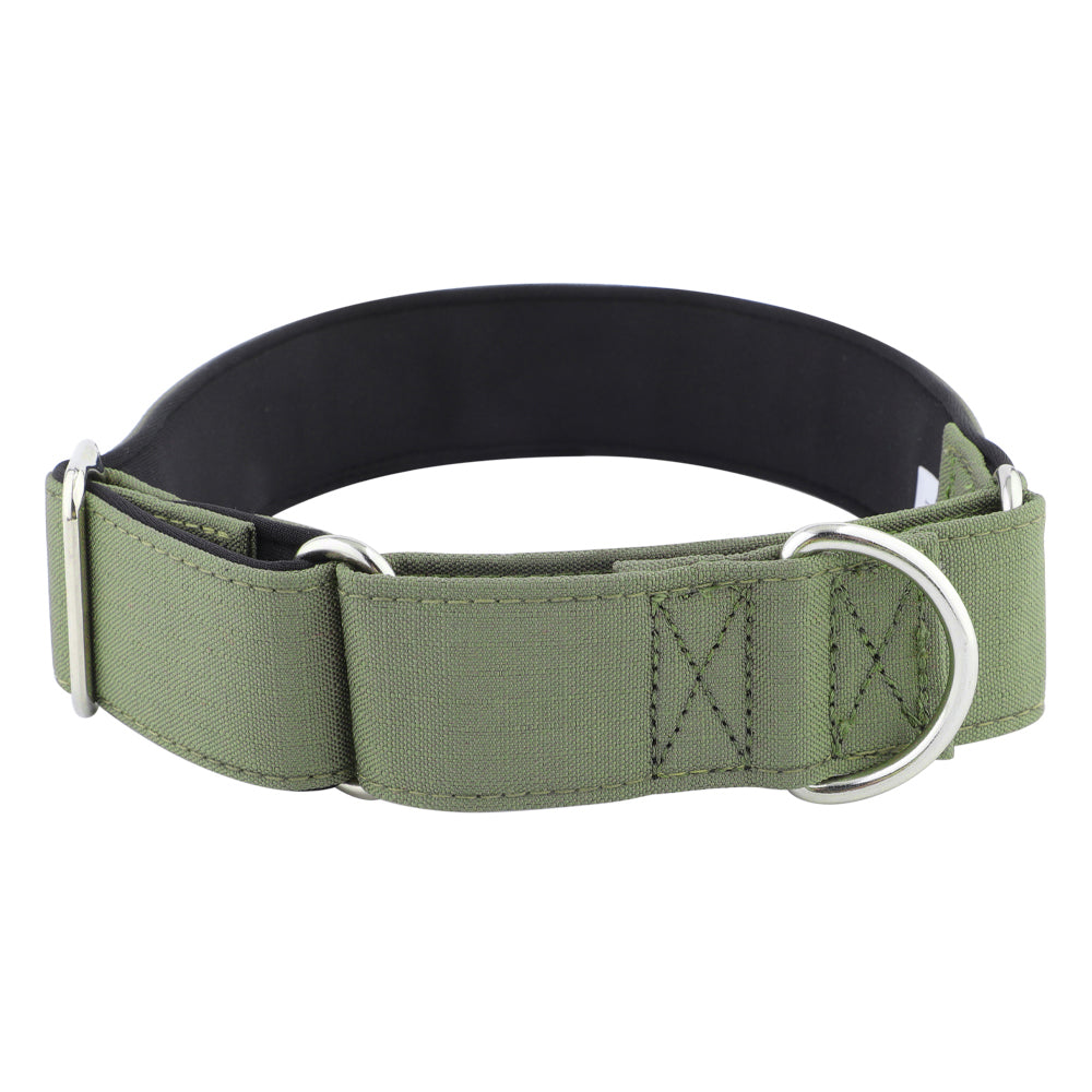 Martingale Collar - Olive Green | Whippets & Greyhounds | Padded
