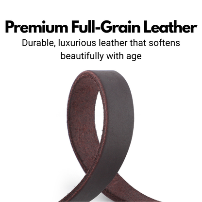 Leather Dog Lead - 150cm - Braided Finish