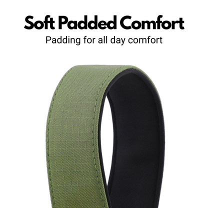 Olive Green Padded Martingale Collar for Sighthounds
