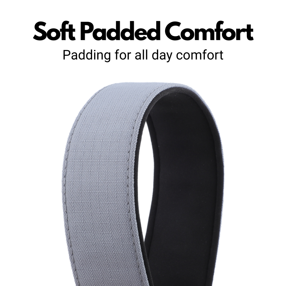 Grey Padded Martingale Collar for Sighthounds