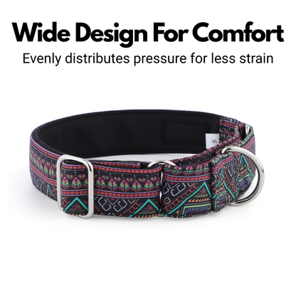 Aztec Style Martingale Collar for Sighthounds - Padded