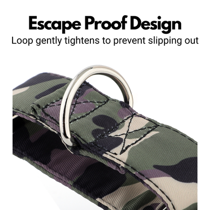 Green Camo Martingale Collar for Sighthounds - Padded