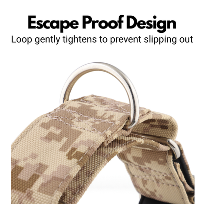 Beige Camo Padded Martingale Collar for Sighthounds