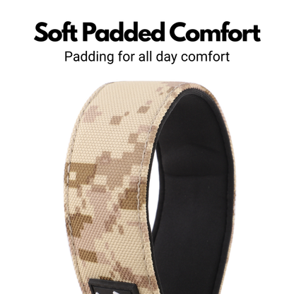 Beige Camo Padded Martingale Collar for Sighthounds