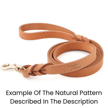 Leather Dog Lead - 150cm - Braided Finish