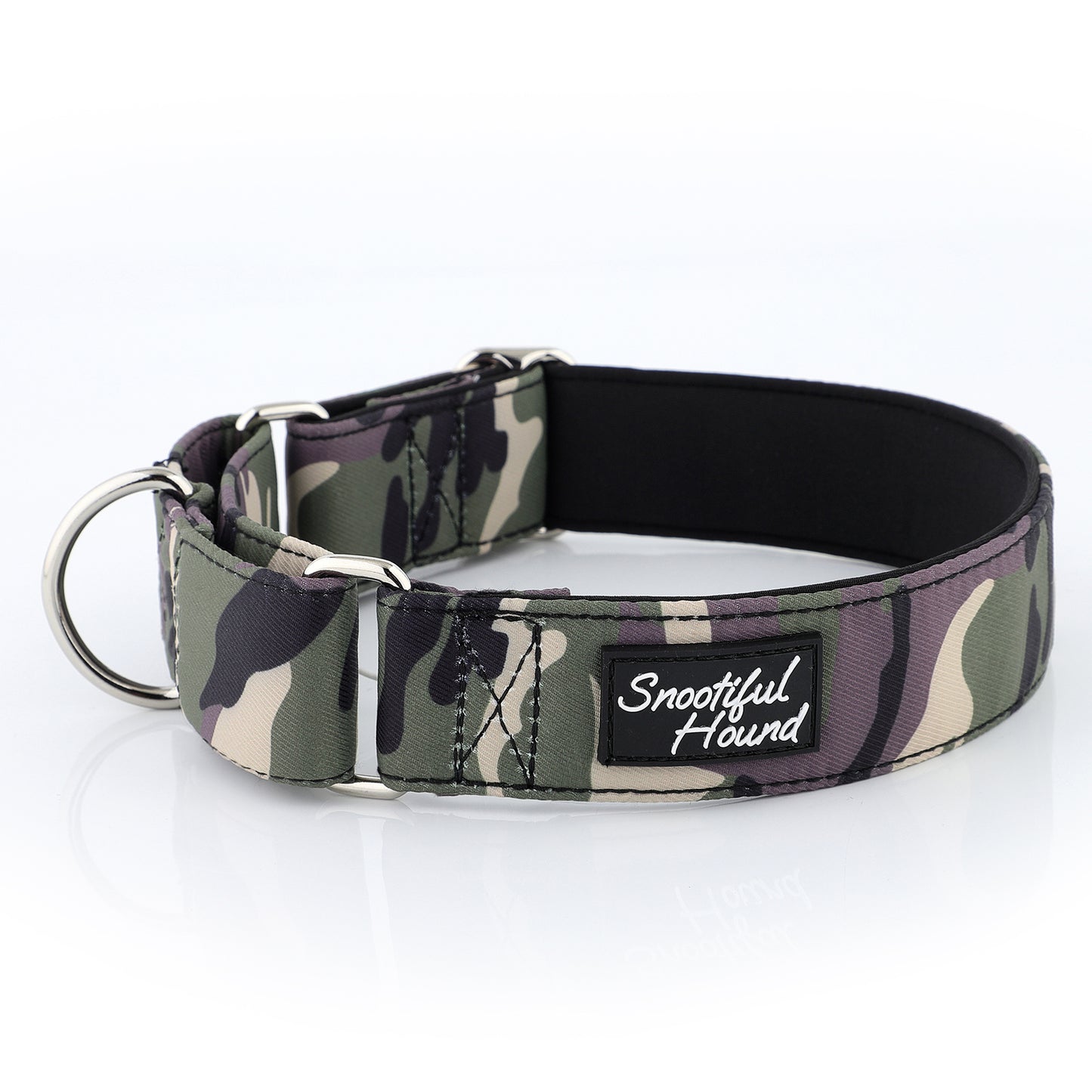 Green Camo Martingale Collar for Sighthounds - Padded
