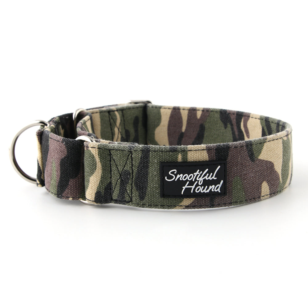 camo martingale dog collar