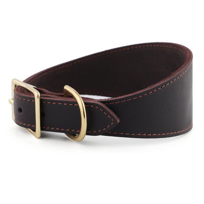 Leather Fishtail Collar For Whippets, Greyhounds and Lurchers