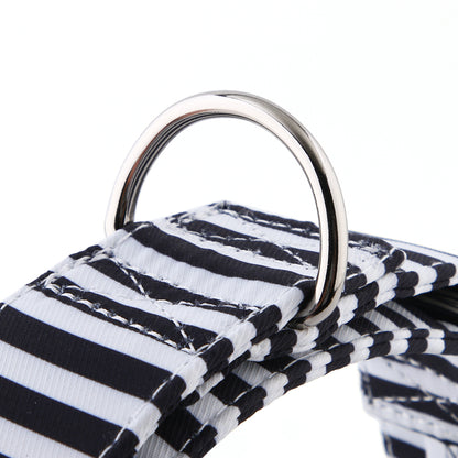 Martingale Collar - Black & White Stripe | Whippets & Greyhounds