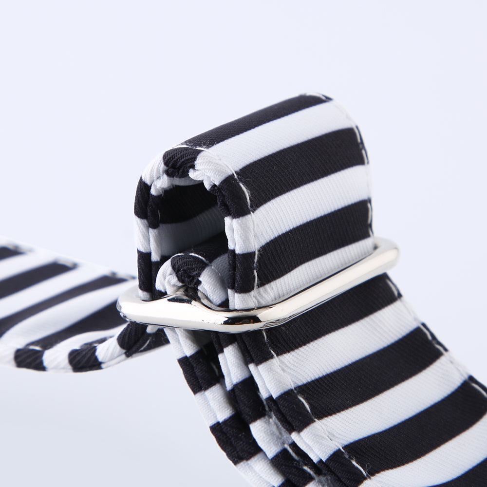 Martingale Collar - Black & White Stripe | Whippets & Greyhounds