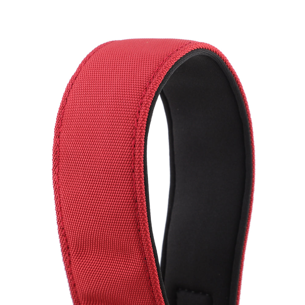 Burgundy Red Padded Martingale Collar for Sighthounds