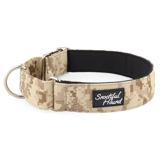 Martingale Collar - Beige Camo | Whippets & Greyhounds | Padded