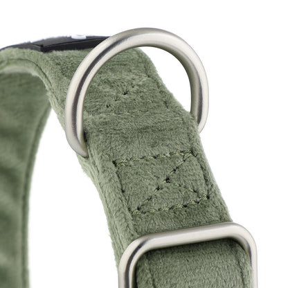 Velvet House Collar For Greyhounds & Whippets - Buckleless & Comfortable