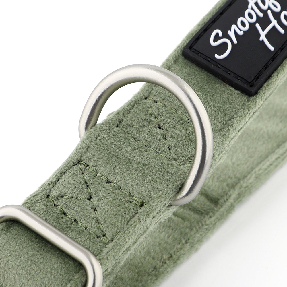 Velvet House Collar For Greyhounds & Whippets - Buckleless & Comfortable