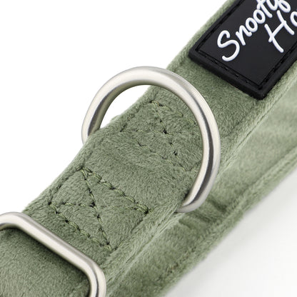 Velvet House Collar For Greyhounds & Whippets - Buckleless & Comfortable