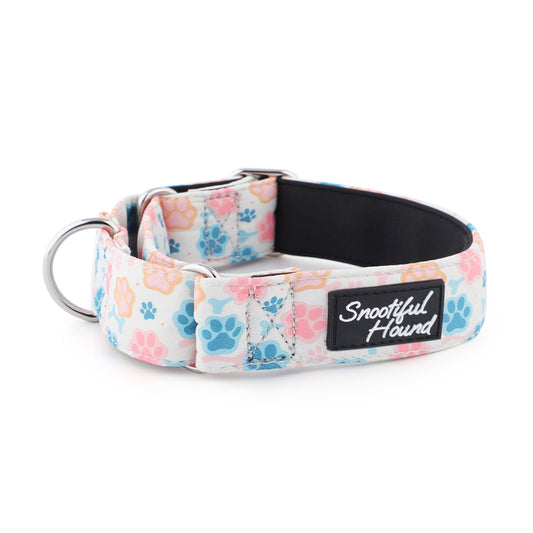 Martingale Collar - Paw Print | Whippets & Greyhounds | Padded