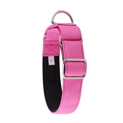 Pink Padded Martingale Collar for Sighthounds