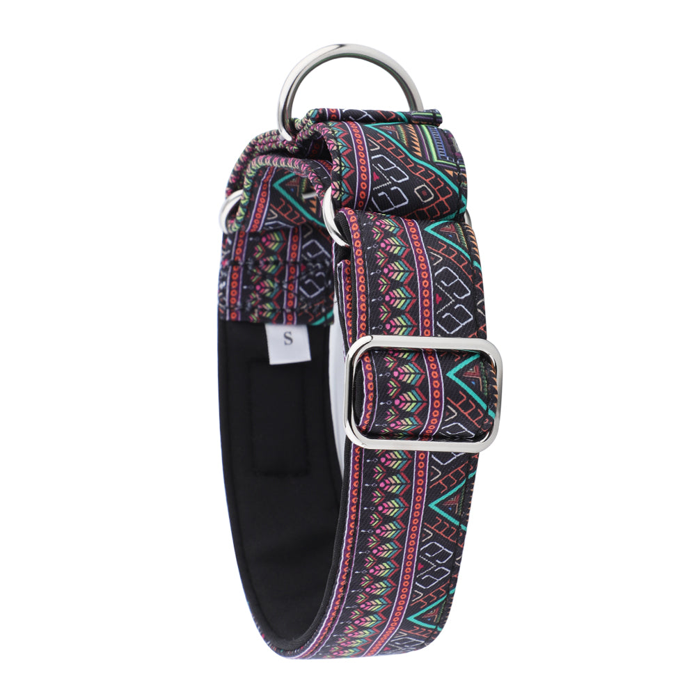 Aztec Style Martingale Collar for Sighthounds - Padded