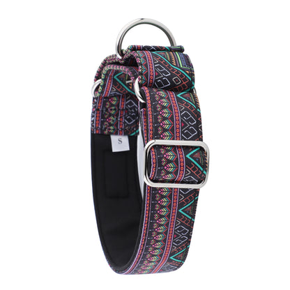 Aztec Style Martingale Collar for Sighthounds - Padded