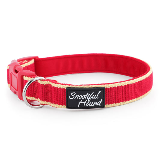 House Collar - Organic Bamboo & Soft Velvet Lining - Quick Release Buckle