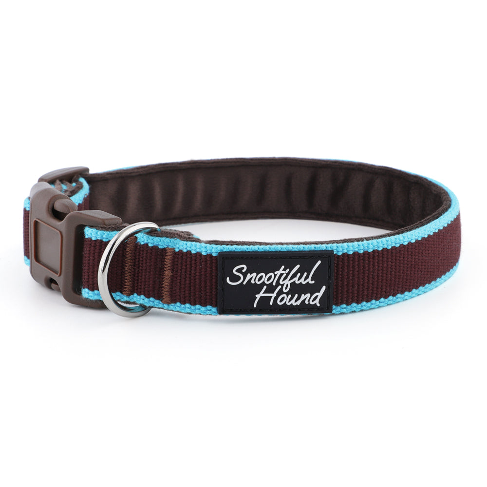 House Collar - Organic Bamboo & Soft Velvet Lining - Quick Release Buckle