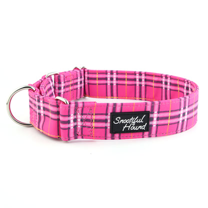 Pink Tartan Martingale Collar for Sighthounds – Snootiful Hound