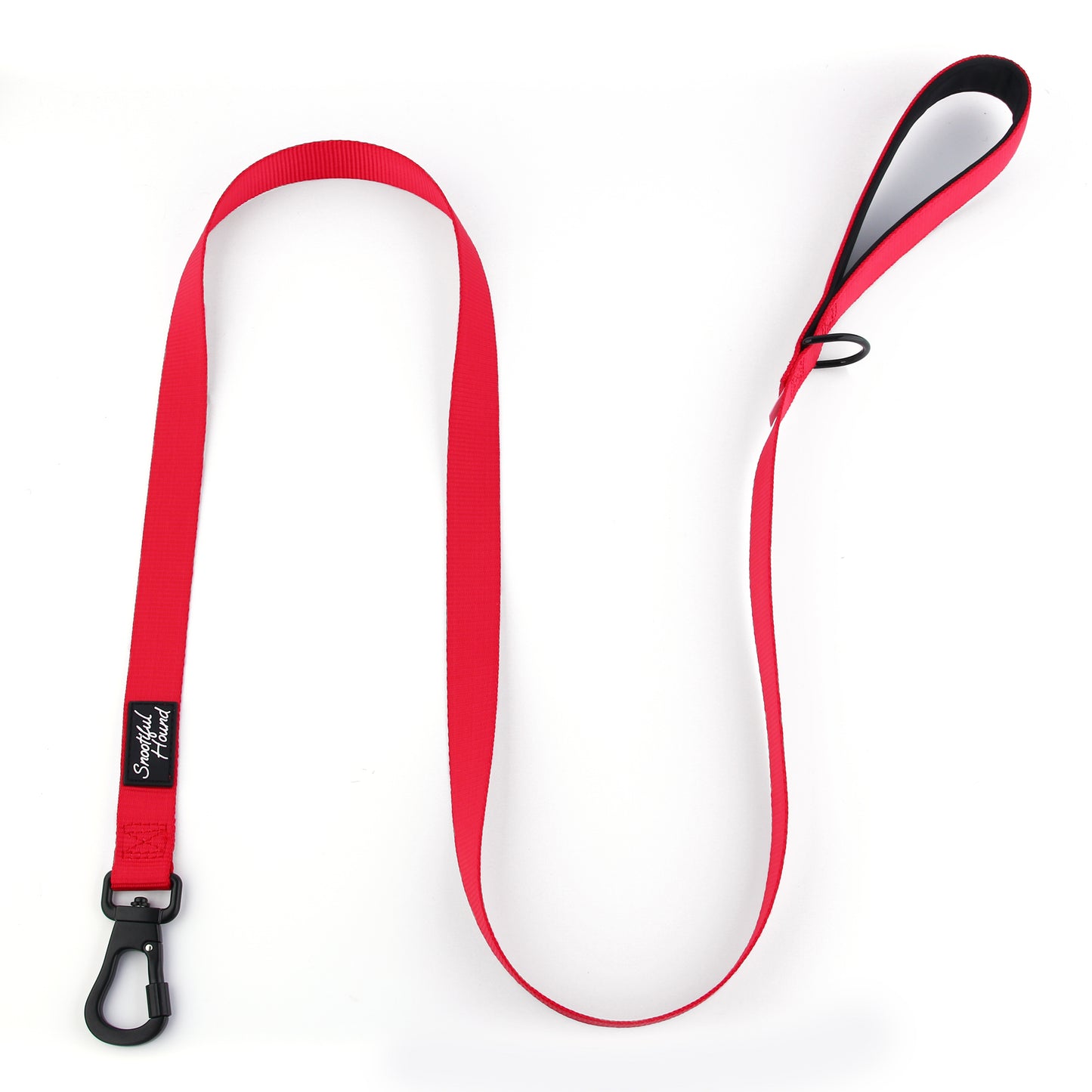 Secure Locking Dog Lead With Carabiner Clip - Padded Handle
