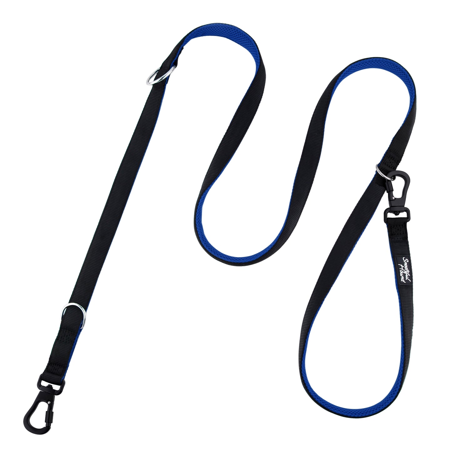 Secure Double Ended Dog Lead With Carabiner Locking Clips - Ideal for Training