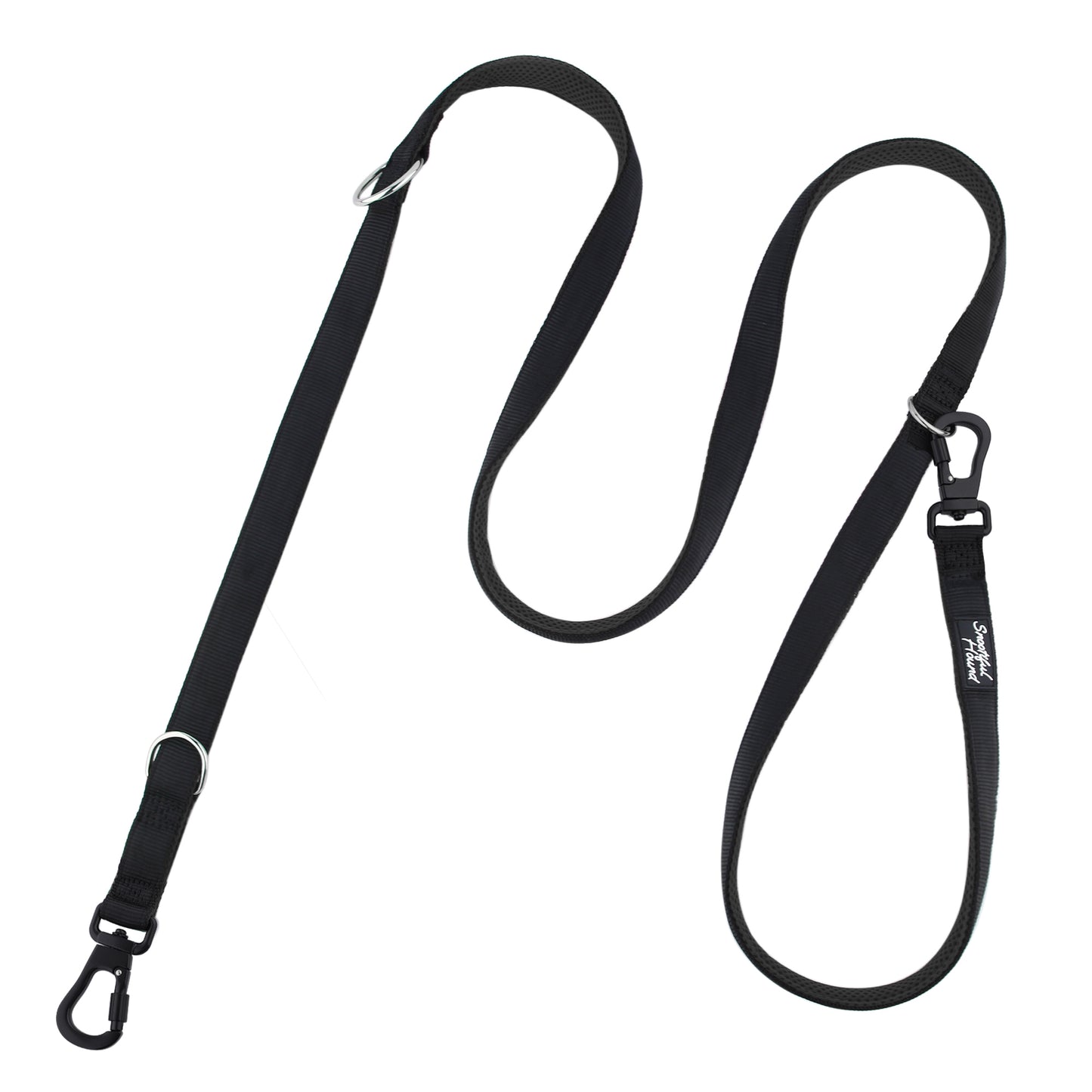 Secure Double Ended Dog Lead With Carabiner Locking Clips - Ideal for Training