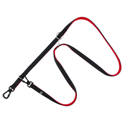 Secure Double Ended Dog Lead With Carabiner Locking Clips - Ideal for Training