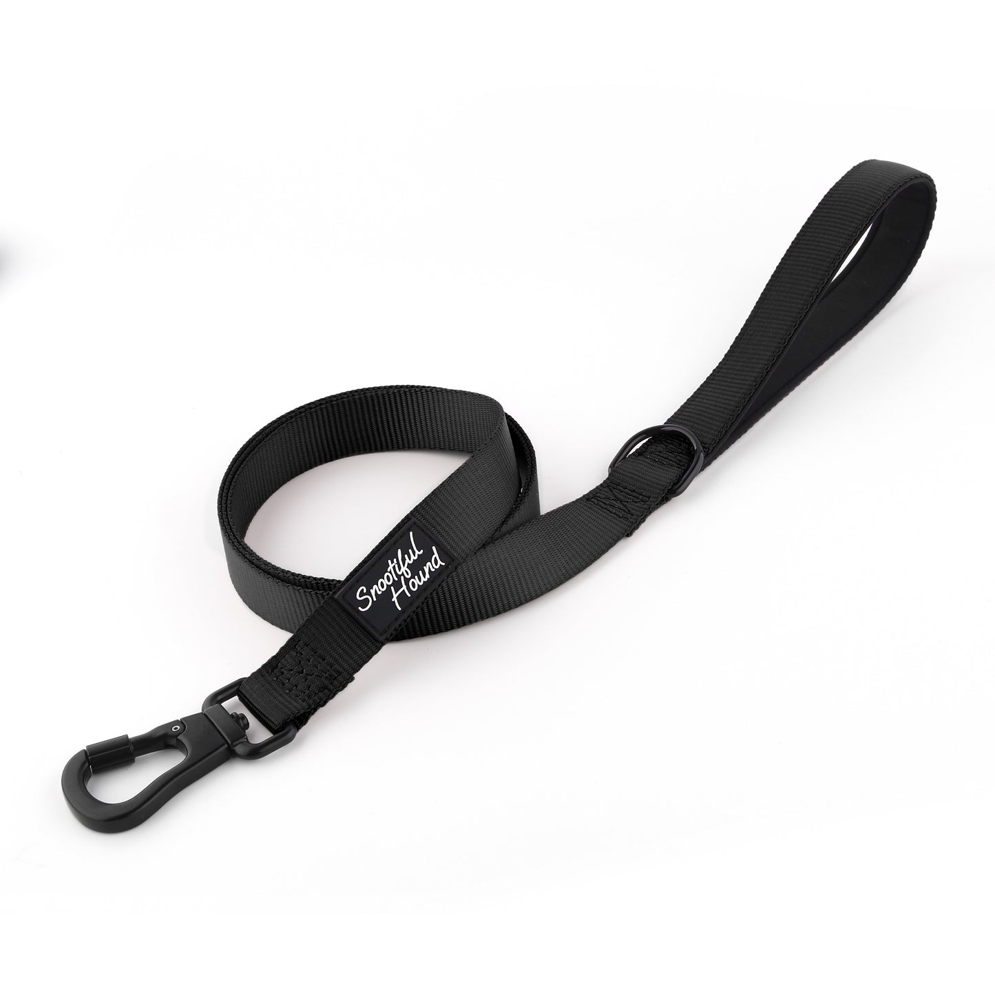 black carabiner dog lead