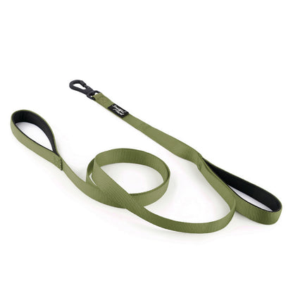 Dual handle green lead with locking carabiner clip