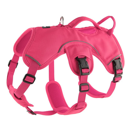 Pink harness for sighthounds and lurchers