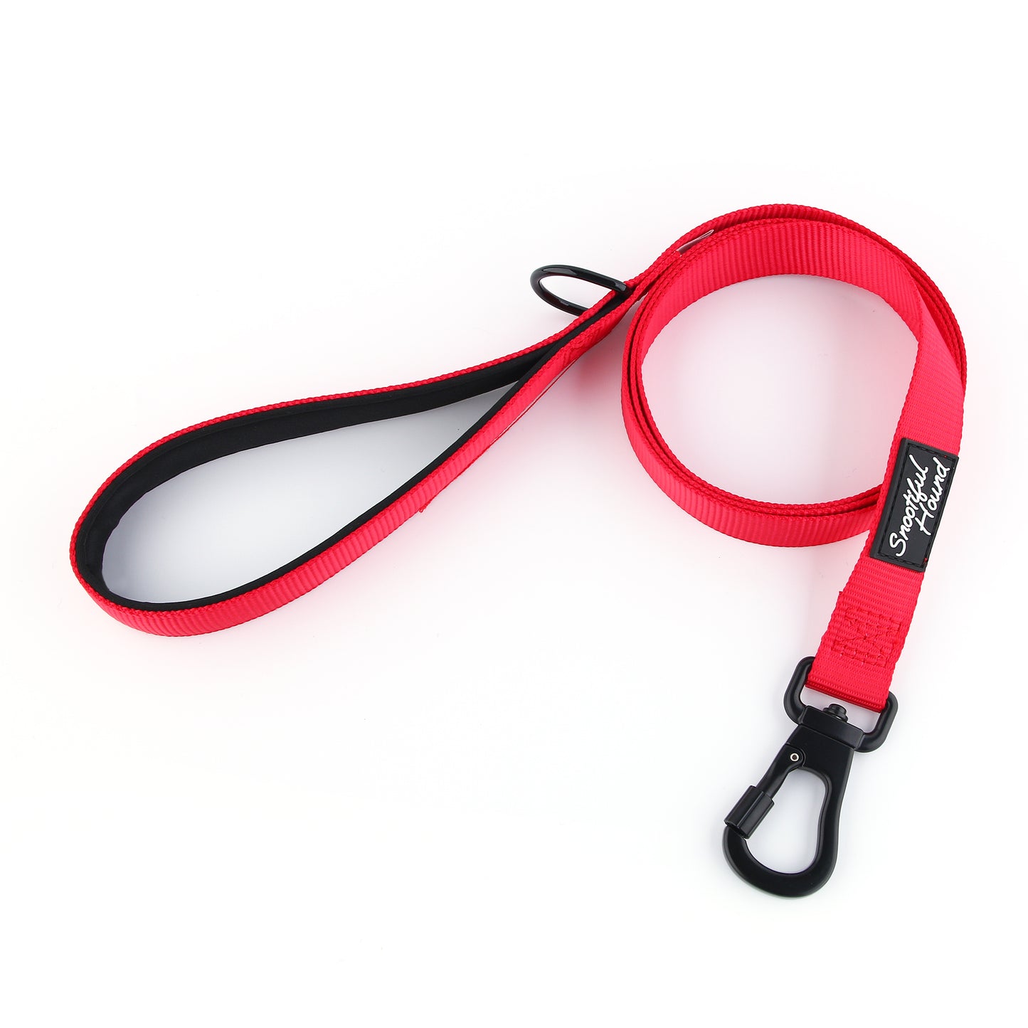 Secure Locking Dog Lead With Carabiner Clip - Padded Handle