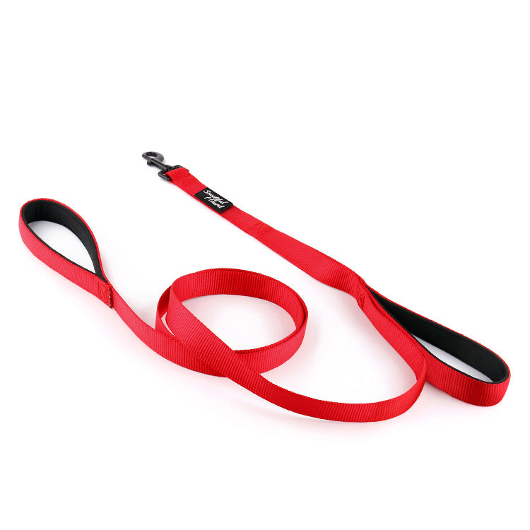 Double Handle Dog Lead - Padded Dog Leash With Two Handles - 180cm