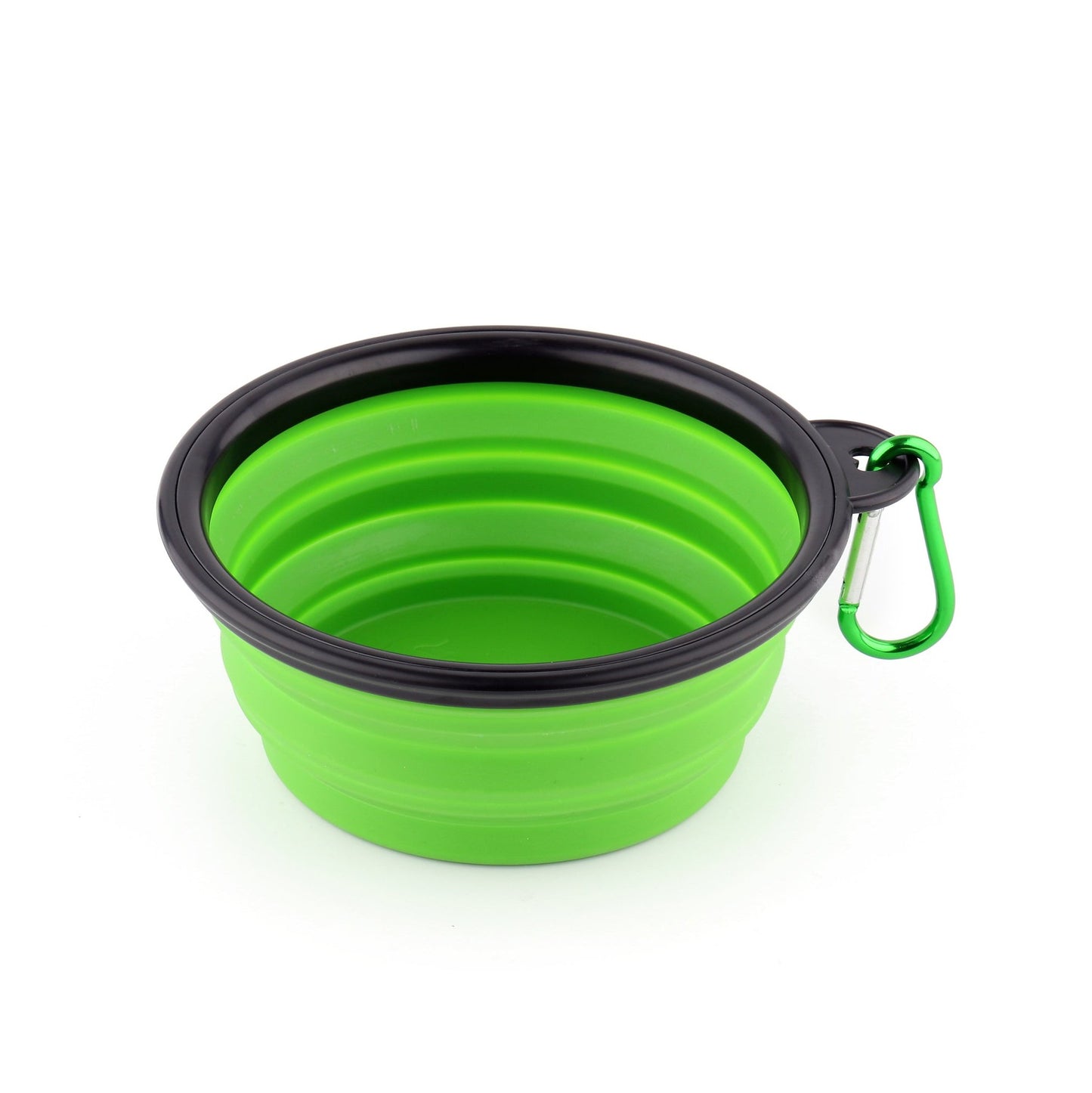 green collapsible dog bowl