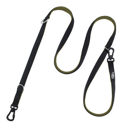 Secure Double Ended Dog Lead With Carabiner Locking Clips - Ideal for Training