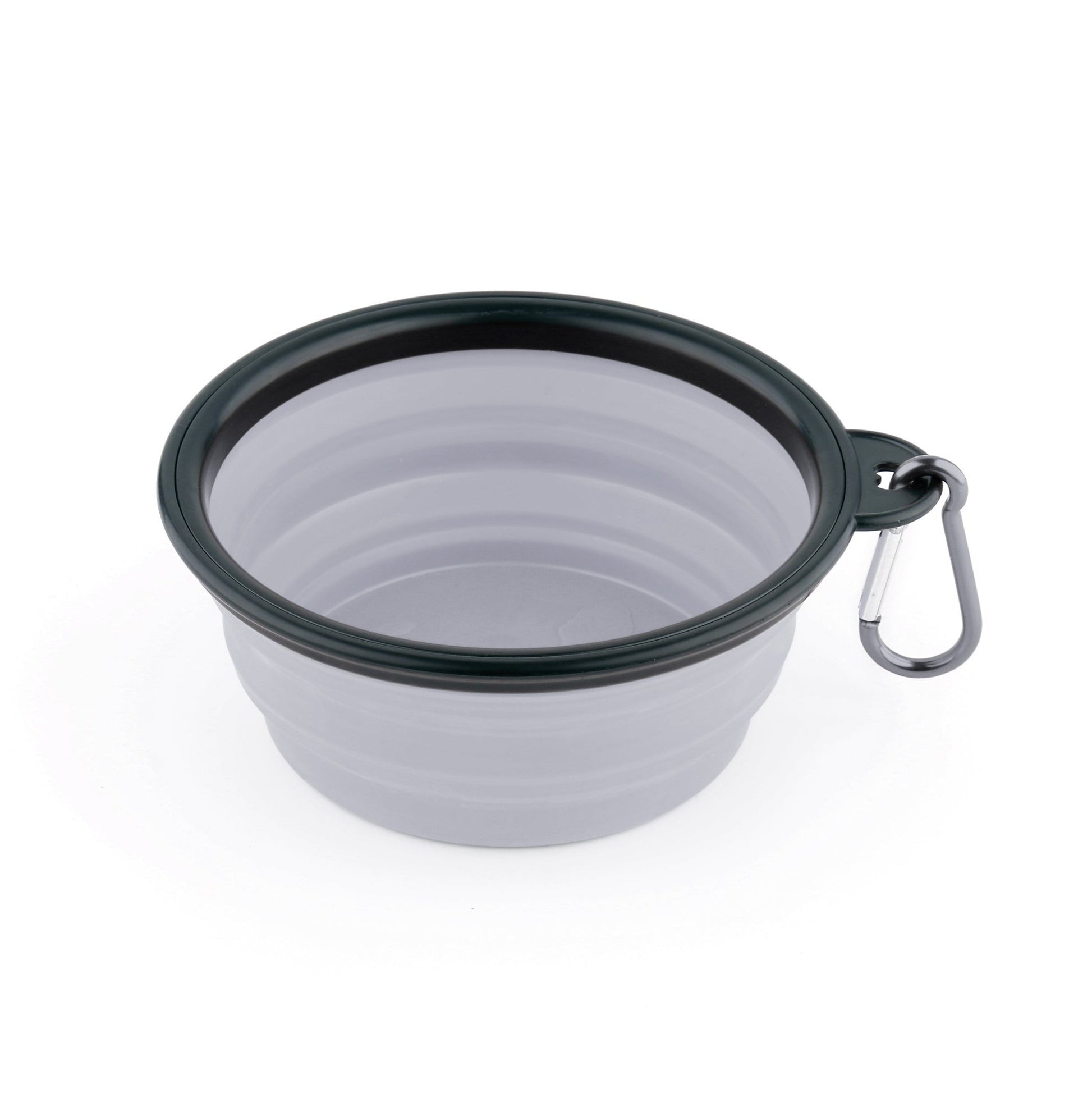 grey collapsible dog bowl