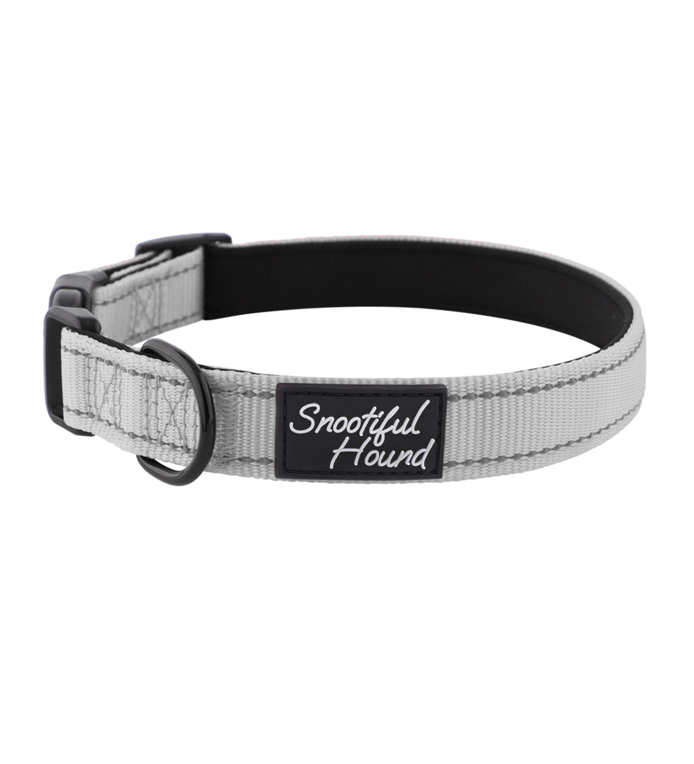 grey id dog collar