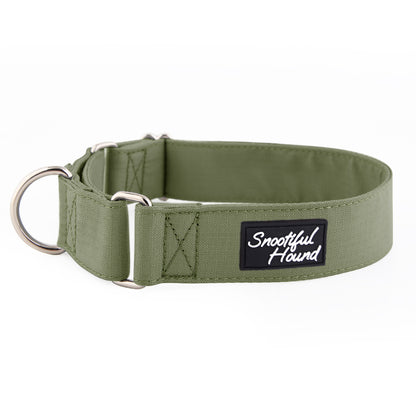 Sighthound Martingale Collar - Olive Green
