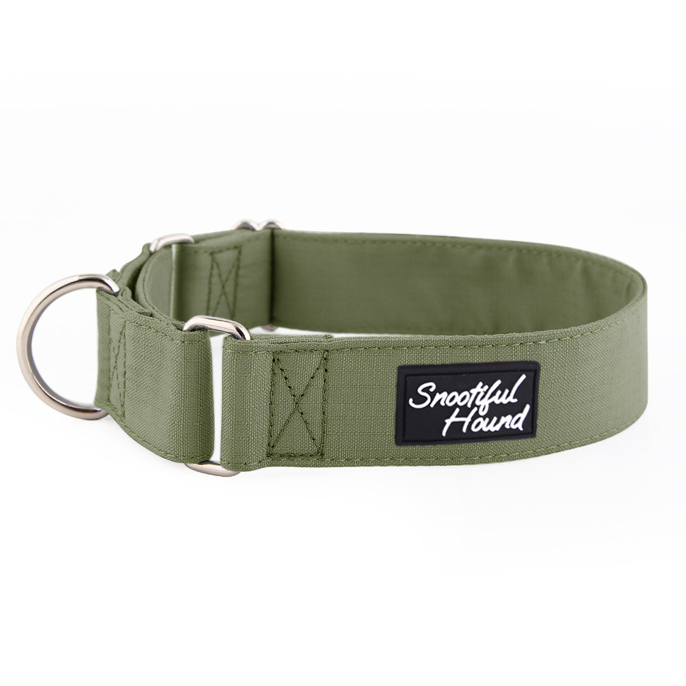 Martingale Collar - Olive Green | Whippets & Greyhounds