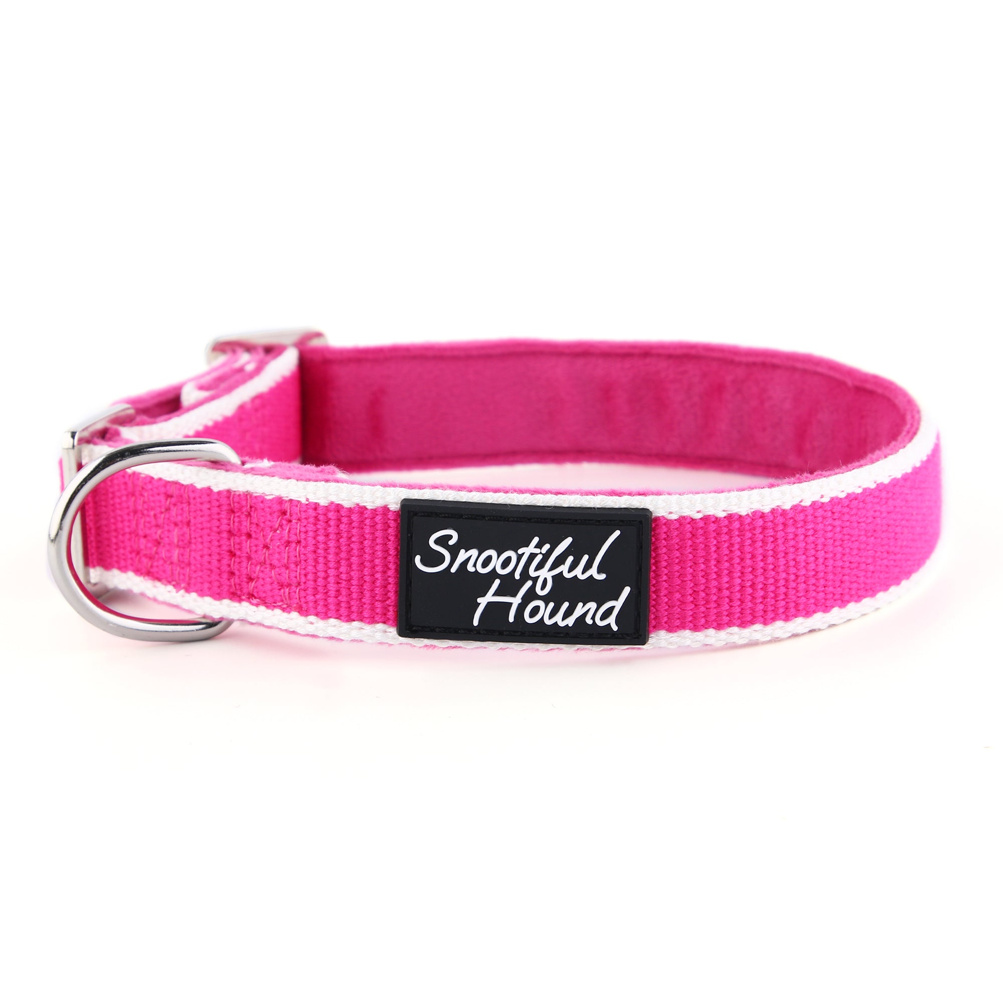 House Collar For Greyhounds Whippets Bamboo and Velvet Snootiful Hound