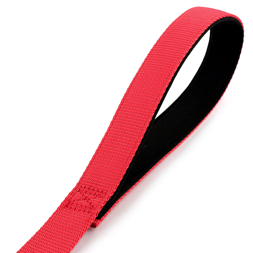 handle of lead for greyhounds and whippets - red