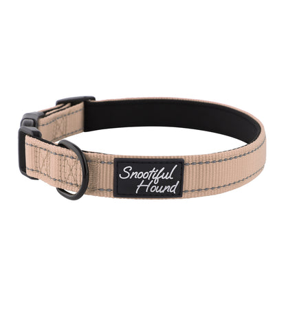 tan id dog collar